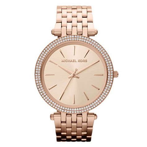 michael kors navy blue rose gold watch|rose gold mk watch women's.